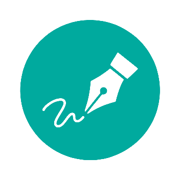 Icône rédaction web